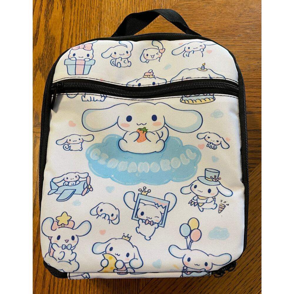 SOLD New Cinnamoroll Lunch Bag with Outside Pocket & Zipper 10"x8"x4"